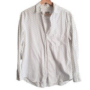 Frank & Eileen White Polka Dot Button Down Shirt